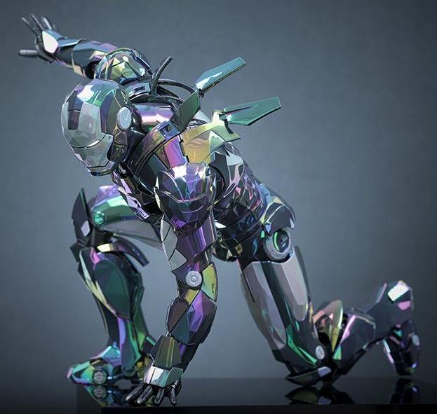 Ready! Hot Toys MMS855D79 Iron Man 2 1/6 Mark IV (Haze Fractal Armor)