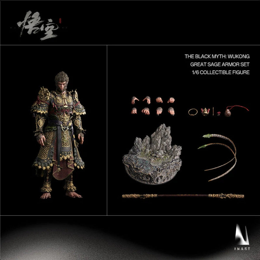 Ready! InArt MAG015 Black Myth: Wukong Great Sage Armor Set 1/6 Standard Version
