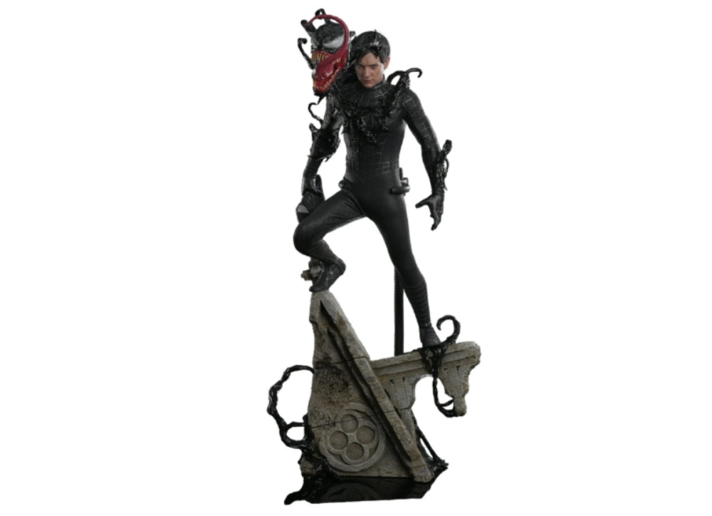 Ready! Hot Toys MMS728 1/6 Spider-Man (Black Suit) Deluxe Version Regular