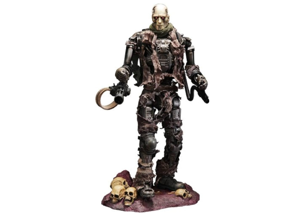 Hot Toys MMS104 TERMINATOR SALVATION T-600 ENDOSKELETON WEATHERED RUBBER SKIN
