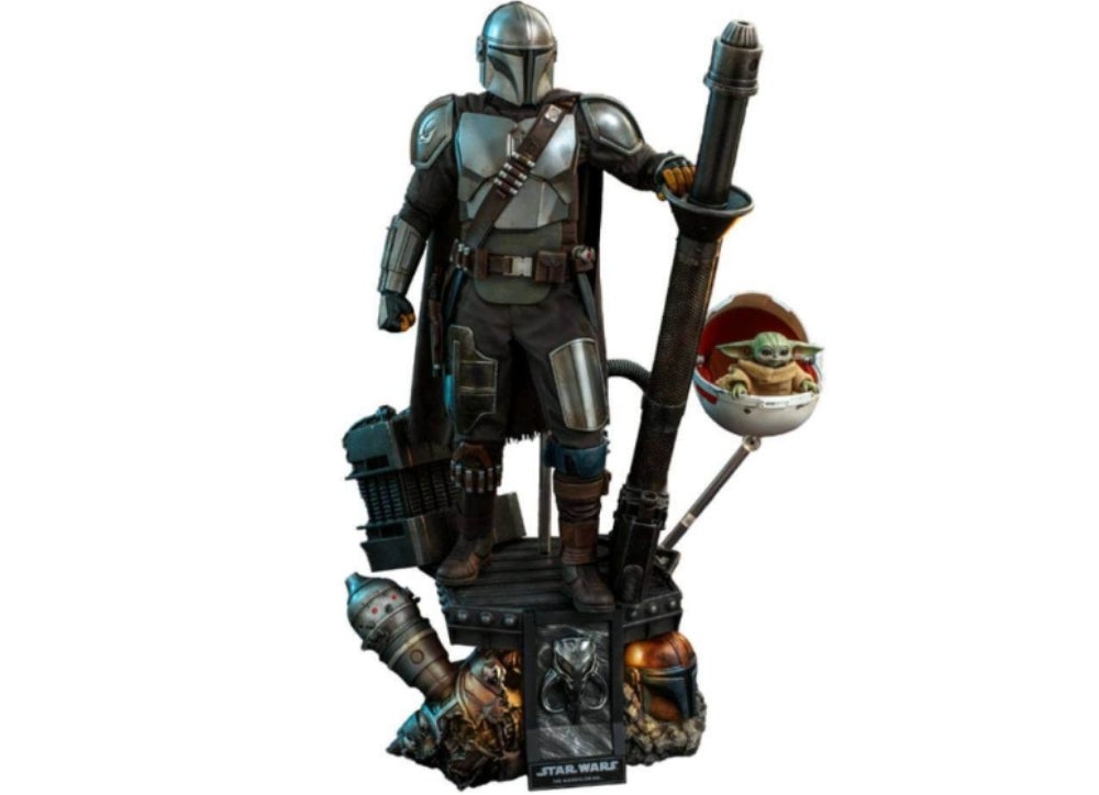 In Stock! Hot Toys QS017 STAR WARS 1/4 THE MANDALORIAN & THE CHILD Deluxe Ver