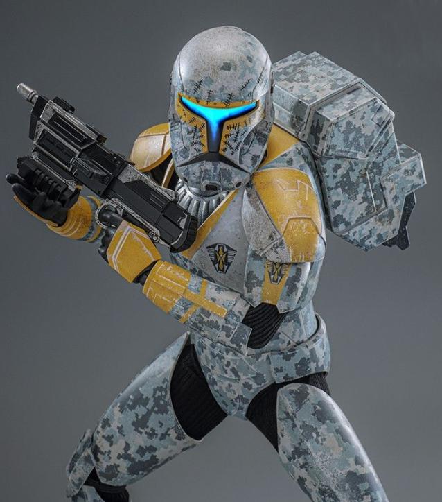 Ready! Hot Toys TMS155 Star Wars The Clone Wars 1/6 Clone Commando Gregor
