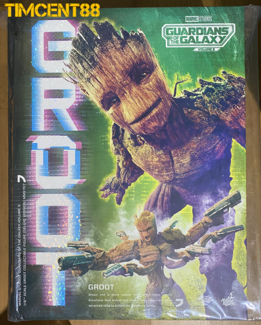 Ready! Hot Toys MMS707 GUARDIANS OF THE GALAXY VOL. 3 1/6 Groot (Deluxe Version)