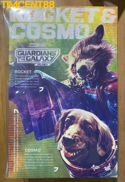 Ready! Hot Toys MMS708 Guardians of the Galaxy Vol. 3 1/6 Rocket and Cosmo