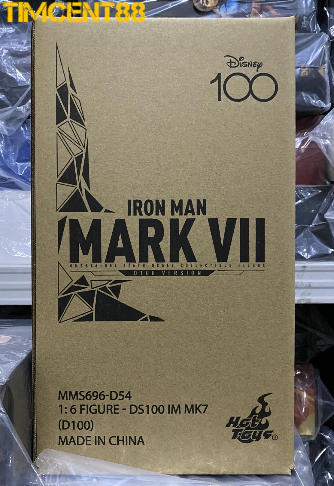 Ready! Hot Toys MMS696D54 DISNEY 100 1/6 IRON MAN MARK VII D100 VERSION