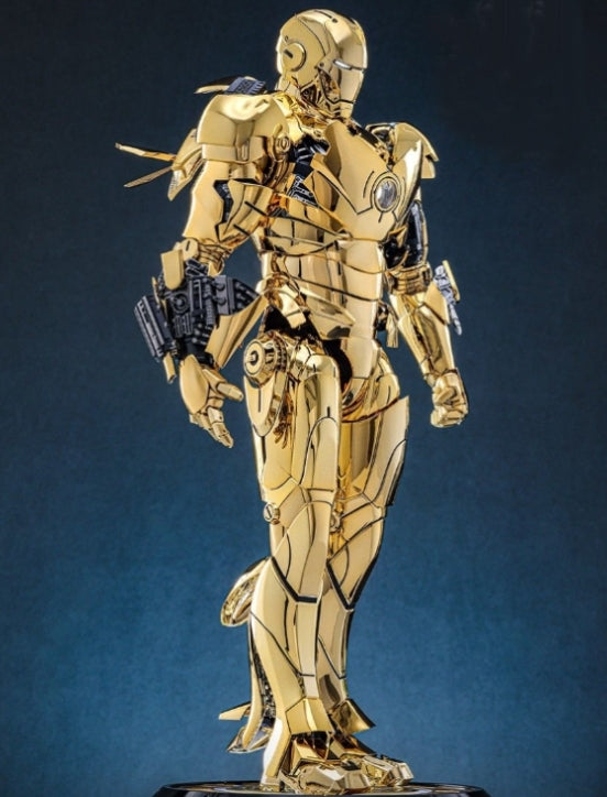 Ready! Hot Toys MMS764D69 Iron Man 1/6 Iron Man Mark III (Golden Color Version)