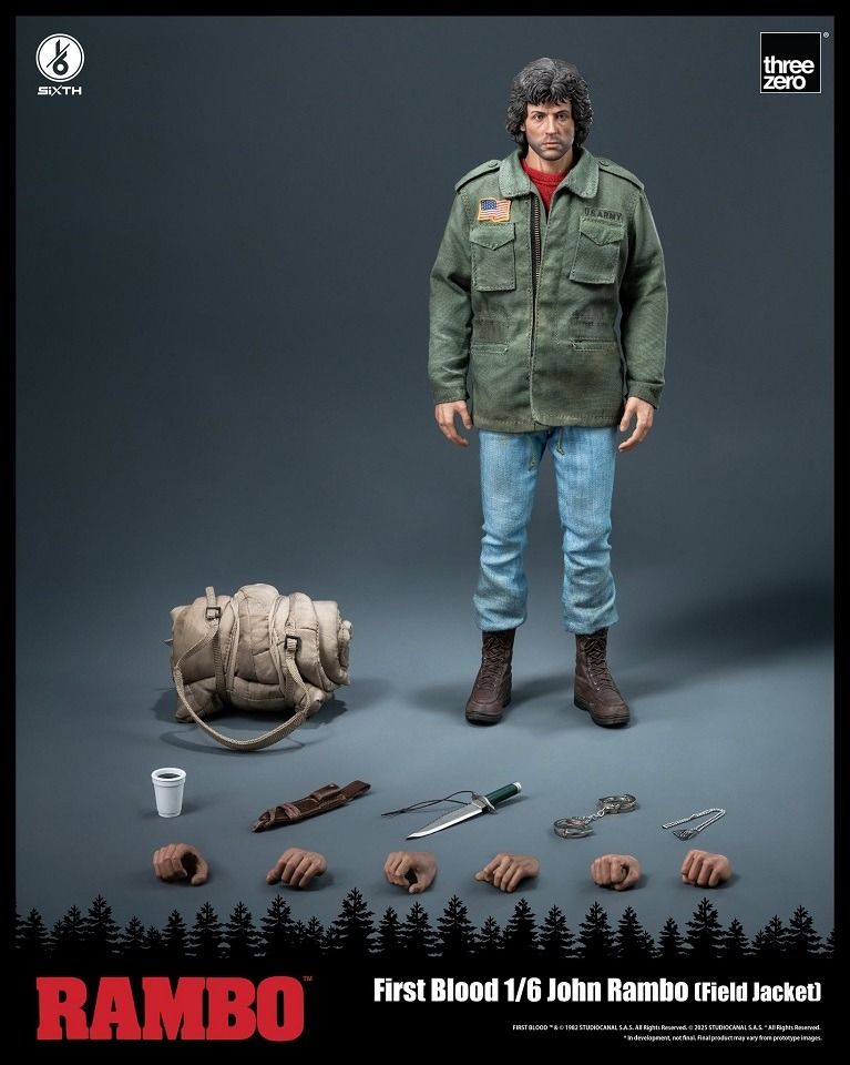Ready! Threezero Rambo: First Blood 1/6 John Rambo (Field Jacket)