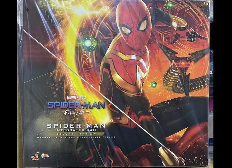 Ready! Hot Toys MMS624 NO WAY HOME 1/6 SPIDER-MAN (INTEGRATED SUIT) Deluxe