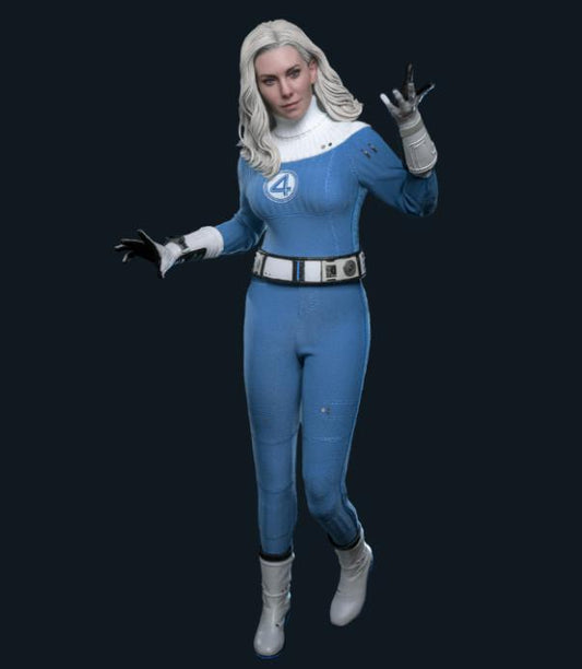 Ready! Hot Toys MMS823 The Fantastic Four: First Steps 1/6 Invisible Woman (Collector Edition)