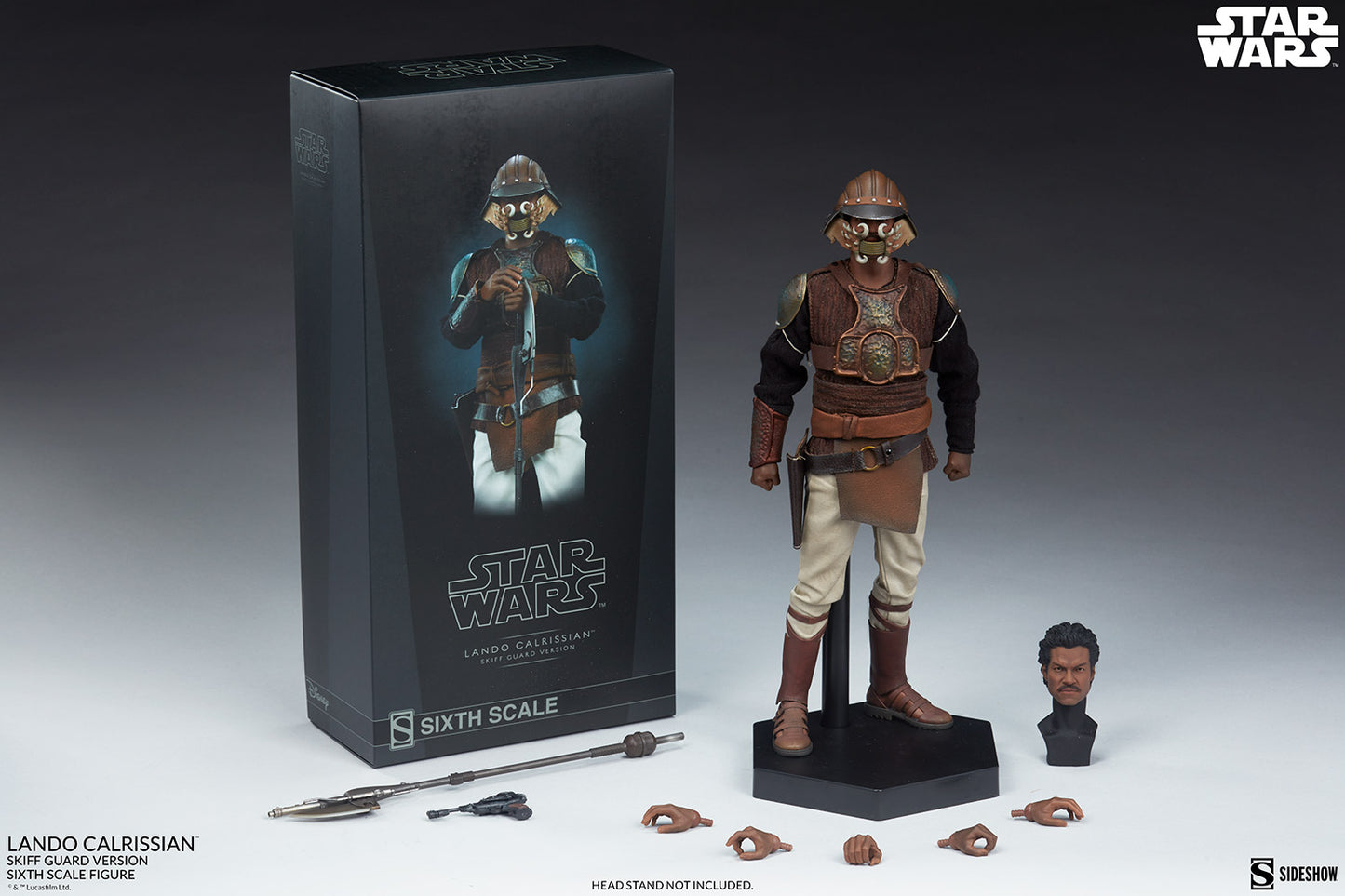 Ready! Sideshow Lando Calrissian (Skiff Guard Version) 1/6 Figure New