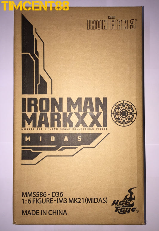 Ready! Hot Toys MMS586D36 IRON MAN 3 1/6 IRON MAN MARK XXI (MIDAS)