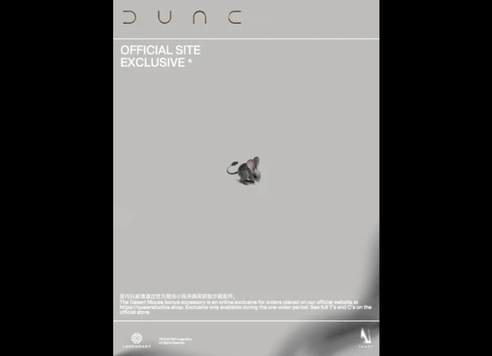 Ready! InArt A009D1 Dune Paul Atreides 1/6 Deluxe Version with Desert Mouse