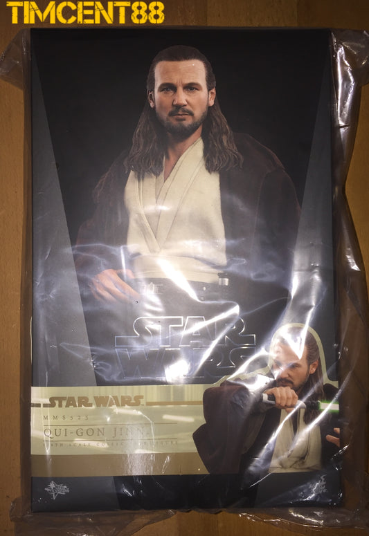 In Stock! Hot Toys MMS525 STAR WARS I THE PHANTOM MENACE 1/6 QUI-GON JINN