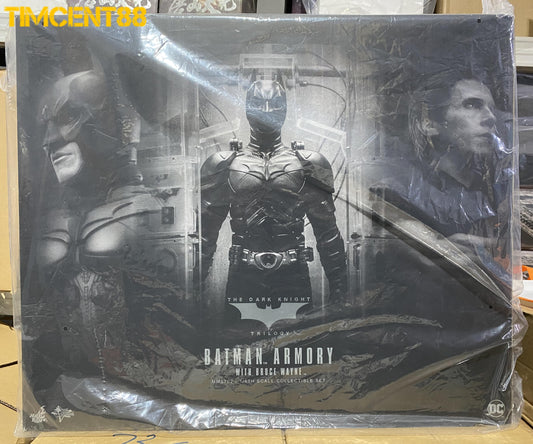 Ready Hot Toys MMS702 The Dark Knight Rises 1/6 Batman Armory with Bruce Wayne