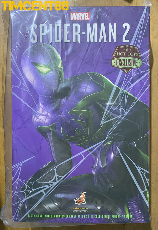 Hot Toys VGM68 Marvel's Spider-Man 2 1/6 Miles Morales (Purple Reign Suit)
