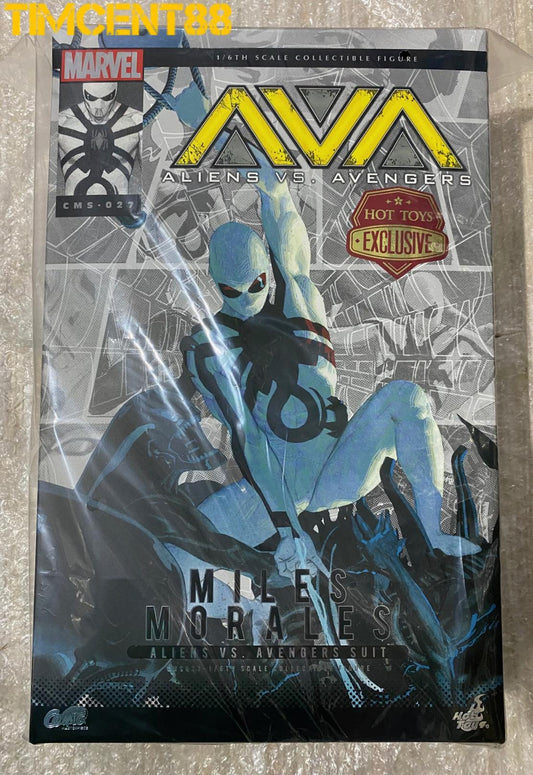 Ready! Hot Toys CMS027 1/6 Miles Morales (Aliens Vs. Avengers Suit)