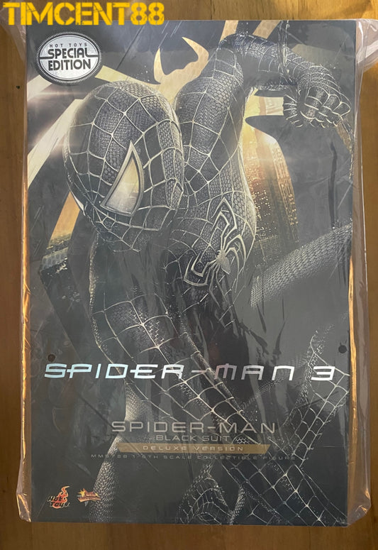 Ready! Hot Toys MMS728B 1/6 Spider-Man (Black Suit) Deluxe Version Special