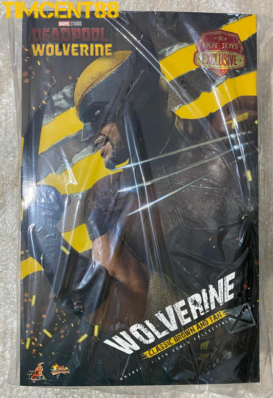 Ready Hot Toys MMS831 Deadpool & Wolverine 1/6 Wolverine (Classic Brown and Tan)