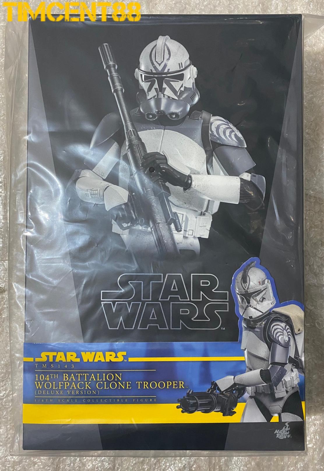 Hot Toys TMS143 Star Wars The Clone Wars 104th Battalion Wolfpack Clone Deluxe