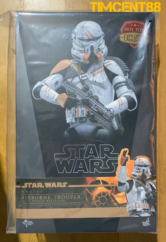 Ready! Hot Toys MMS794 Star Wars III Airborne Trooper (212th Attack Battalion)