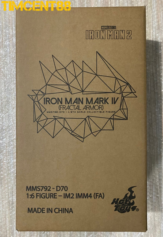 Ready! Hot Toys MMS792D70 Iron Man 2 1/6 Iron Man Mark IV (Fractal Armor)
