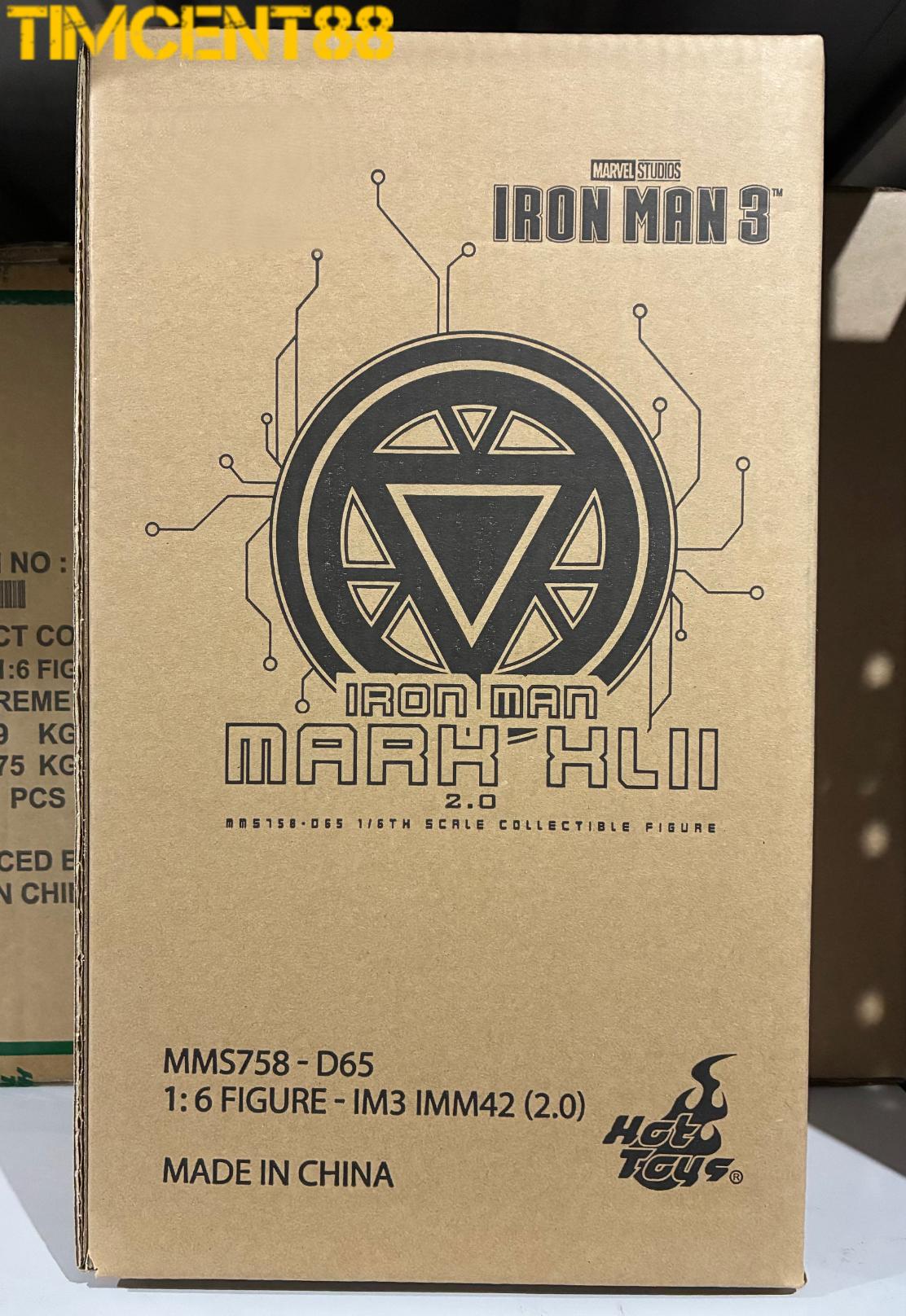 Ready! Hot Toys MMS758D65 Iron Man 3 1/6 Iron Man Mark XLII (2.0) Regular