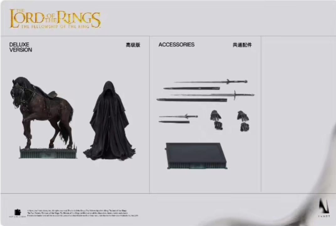 InArt A013D1 The Lord of the Rings 1/6 Nazgûl Deluxe Horse