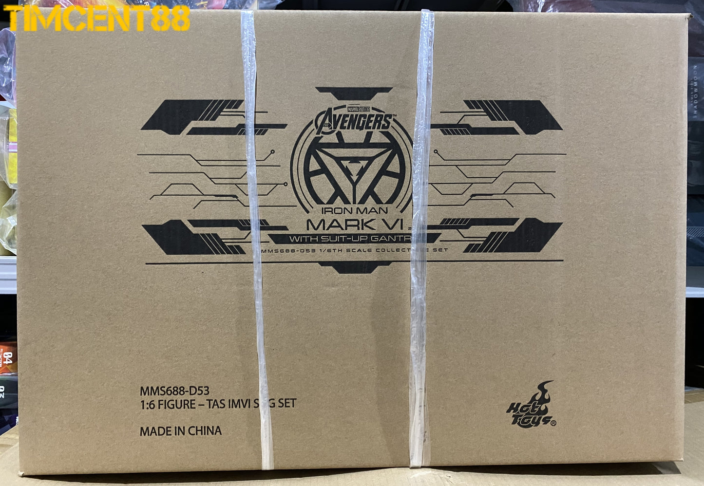 Ready Hot Toys MMS688D53 THE AVENGERS 1/6 IRON MAN MARK VI 2.0 SUIT-UP Gantry