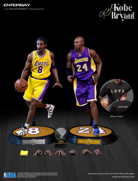 Ready! ENTERBAY 1/6 KOBE BRYANT ACTION FIGURE NEW UPGRADED RE-EDITION