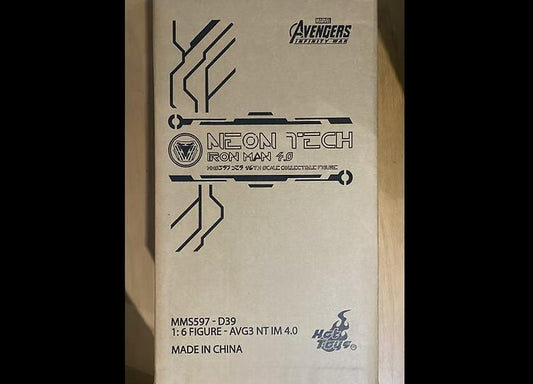 Ready! Hot Toys MMS597D39 Avengers: Infinity War Neon Tech Iron Man 4.0 Regular