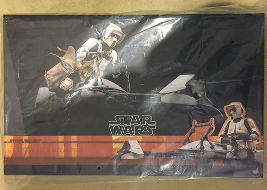 In Stock! Hot Toys TMS017 THE MANDALORIAN 1/6 SCOUT TROOPER AND SPEEDER BIKE