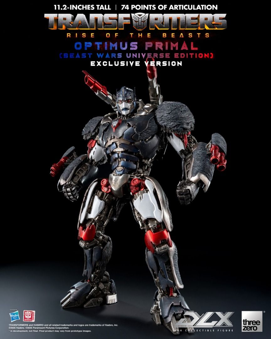 Threezero Transformers Rise of the Beasts DLX Optimus Primal Exclusive