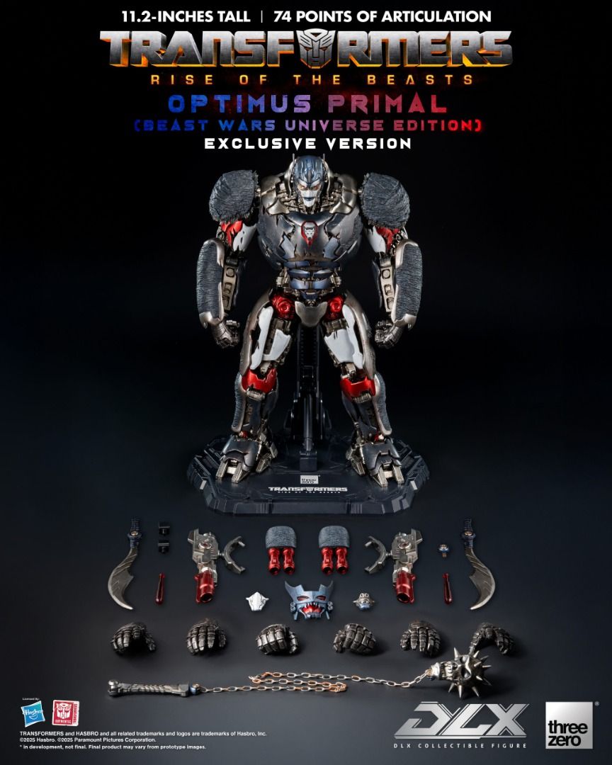 Threezero Transformers Rise of the Beasts DLX Optimus Primal Exclusive