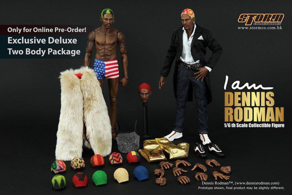 Storm Collectibles DENNIS RODMAN 1/6 Exclusive Deluxe 2 Body Version