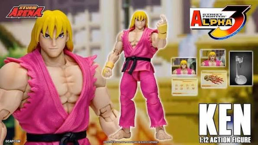 Storm Arena collectibles TOYCO Street Fighters Alpha 1/12 Ken (Exclusive Pink Version)