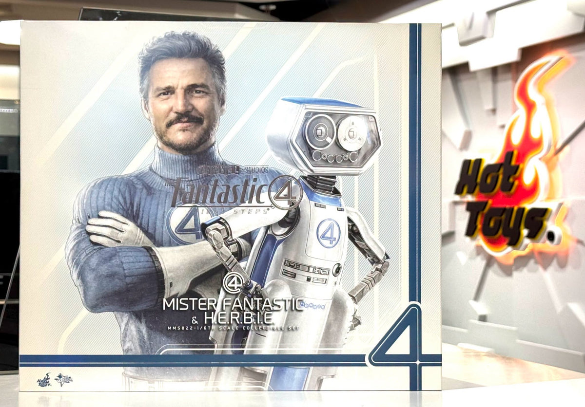 Ready! Hot Toys MMS822 The Fantastic Four: First Steps 1/6 Mister Fantastic and H.E.R.B.I.E. (Collector Edition)