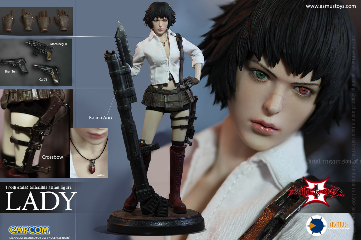 Asmus Toys THE DEVIL MAY CRY 1/6 LADY (DMC III)