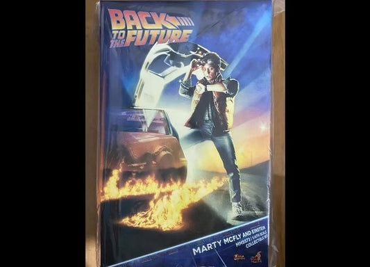 Ready! Hot Toys MMS573 BACK TO THE FUTURE 1/6 MARTY MCFLY AND EINSTEIN