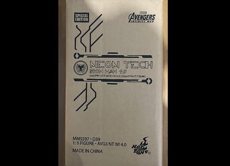 Ready! Hot Toys MMS597D39 Avengers: Infinity War Neon Tech Iron Man 4.0 Special