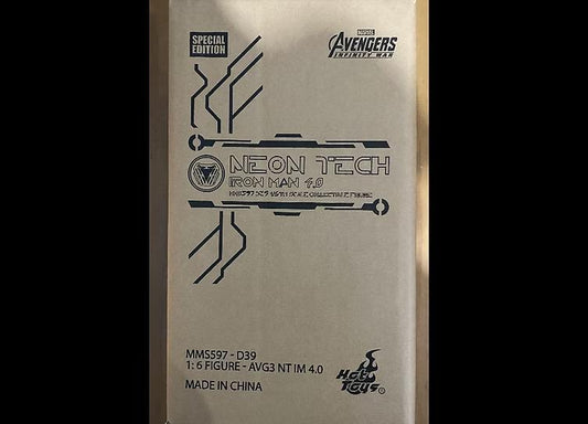 Ready! Hot Toys MMS597D39 Avengers: Infinity War Neon Tech Iron Man 4.0 Special