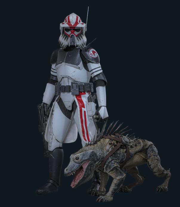 Ready! Hot Toys TMS167 Star Wars: The Clone Wars 1/6 Sergeant Hound