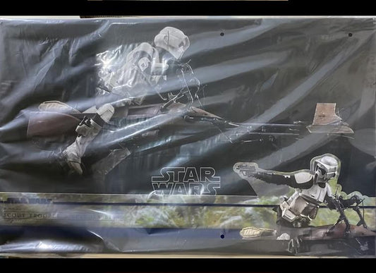 Ready Hot Toys MMS612 STAR WARS RETURN OF THE JEDI 1/6 SCOUT TROOPER AND SPEEDER