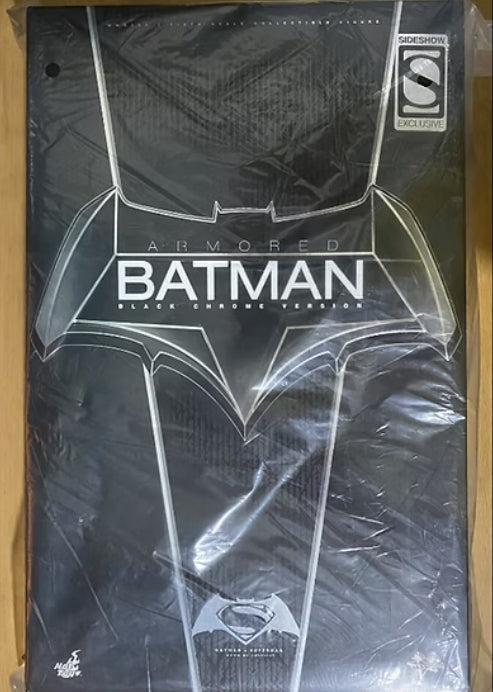 Ready! Hot Toys MMS356 BATMAN V SUPERMAN 1/6 Armored Batman Black Chrome Version