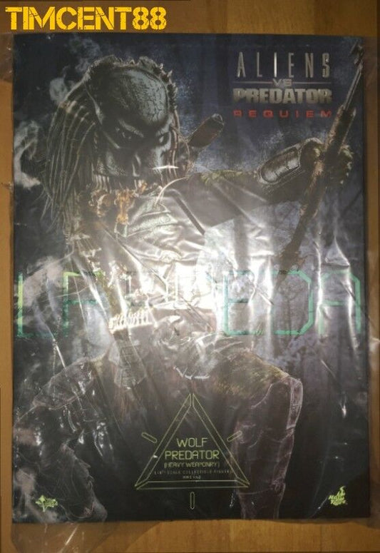 Hot Toys MMS443 ALIENS VS. PREDATOR: REQUIEM 1/6 WOLF PREDATOR (HEAVY WEAPONRY)