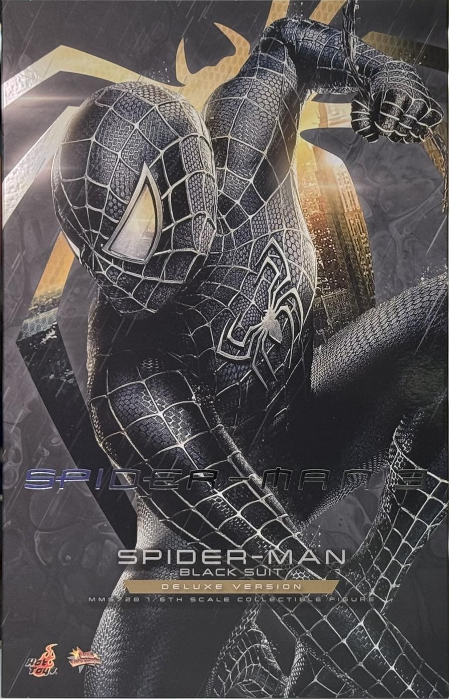 Ready! Hot Toys MMS728 1/6 Spider-Man (Black Suit) Deluxe Version Regular