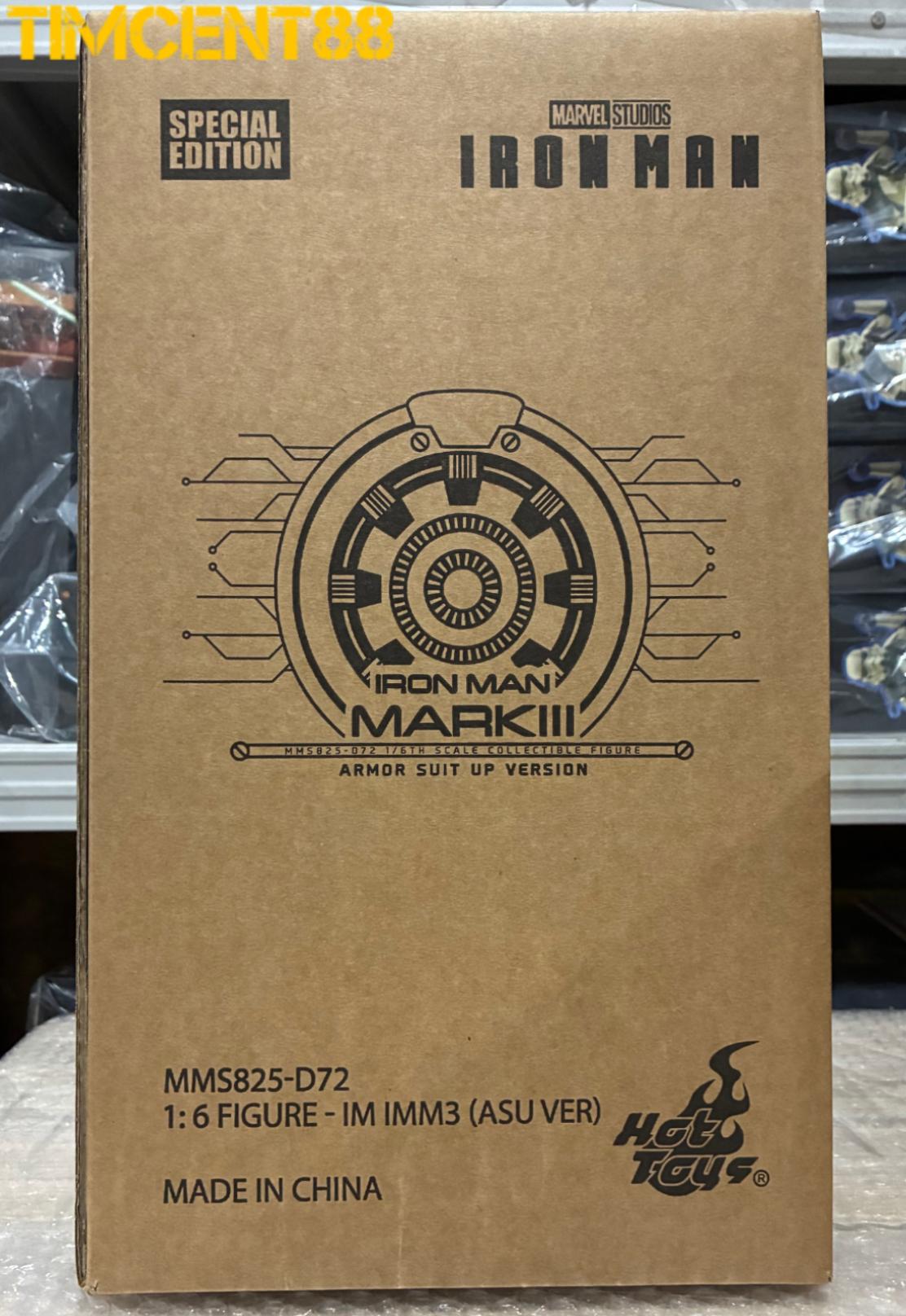 Ready! Hot Toys MMS825D72B Iron Man 1/6 Iron Man Mark III (Armor Suit Up Version) Special