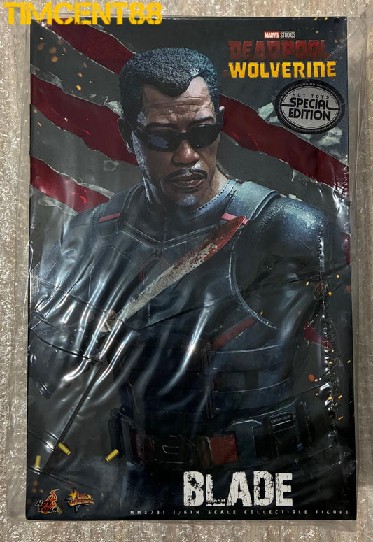 Ready! Hot Toys MMS791B Deadpool & Wolverine 1/6 Blade First Edition Exclusive
