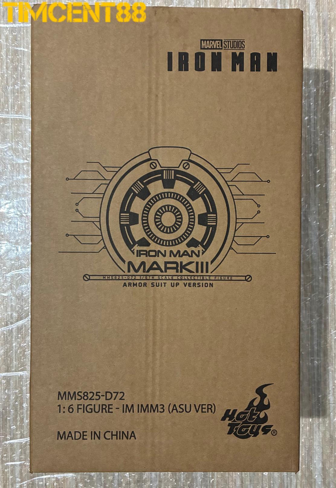 Ready! Hot Toys MMS825D72 Iron Man 1/6 Iron Man Mark III (Armor Suit Up Version)