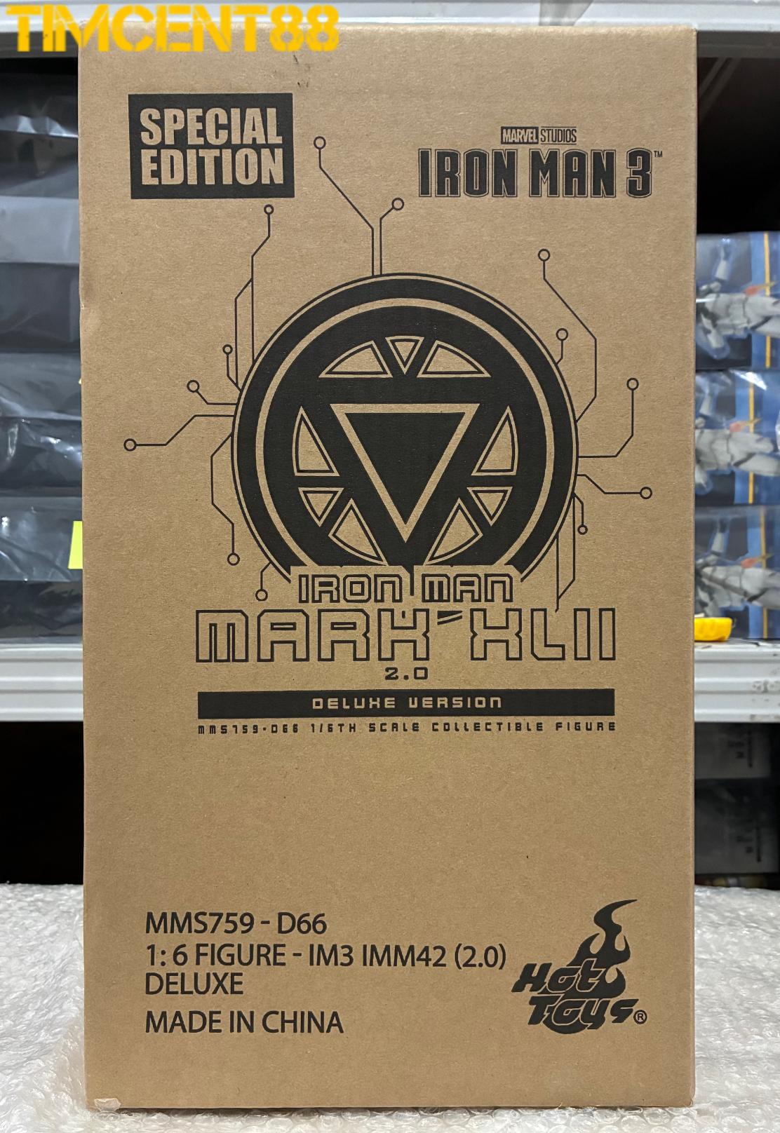 Ready! Hot Toys MMS759D66B Iron Man 3 1/6 Iron Man Mark XLII 2.0 Deluxe Special