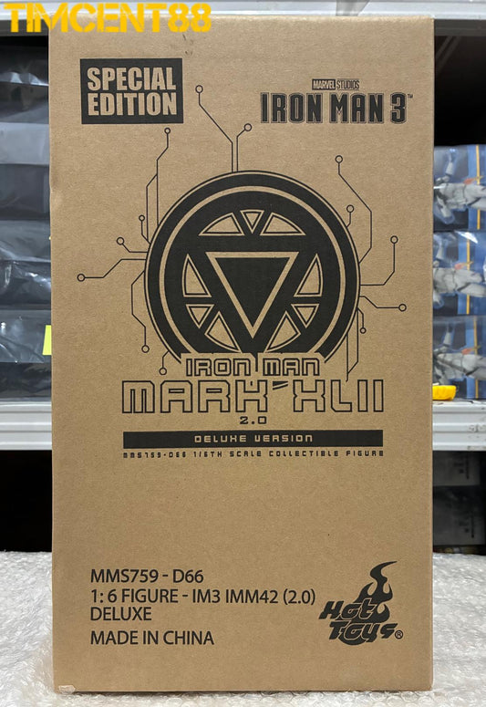 Ready! Hot Toys MMS759D66B Iron Man 3 1/6 Iron Man Mark XLII 2.0 Deluxe Special